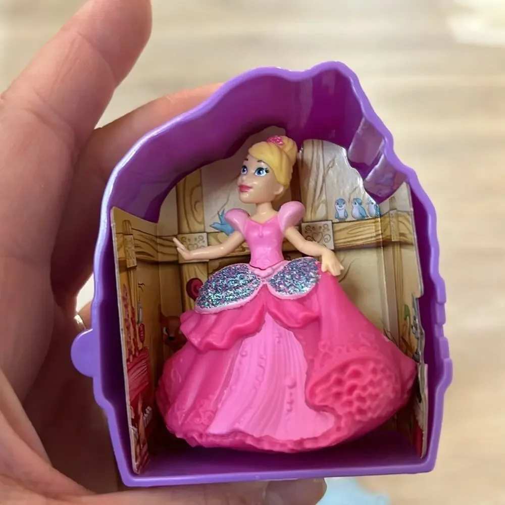 Disney princess bundle of small 3” and smaller Belle sleeping beauty Aurora